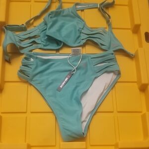 Born Primitive Teal Bikini with Cut-Outs